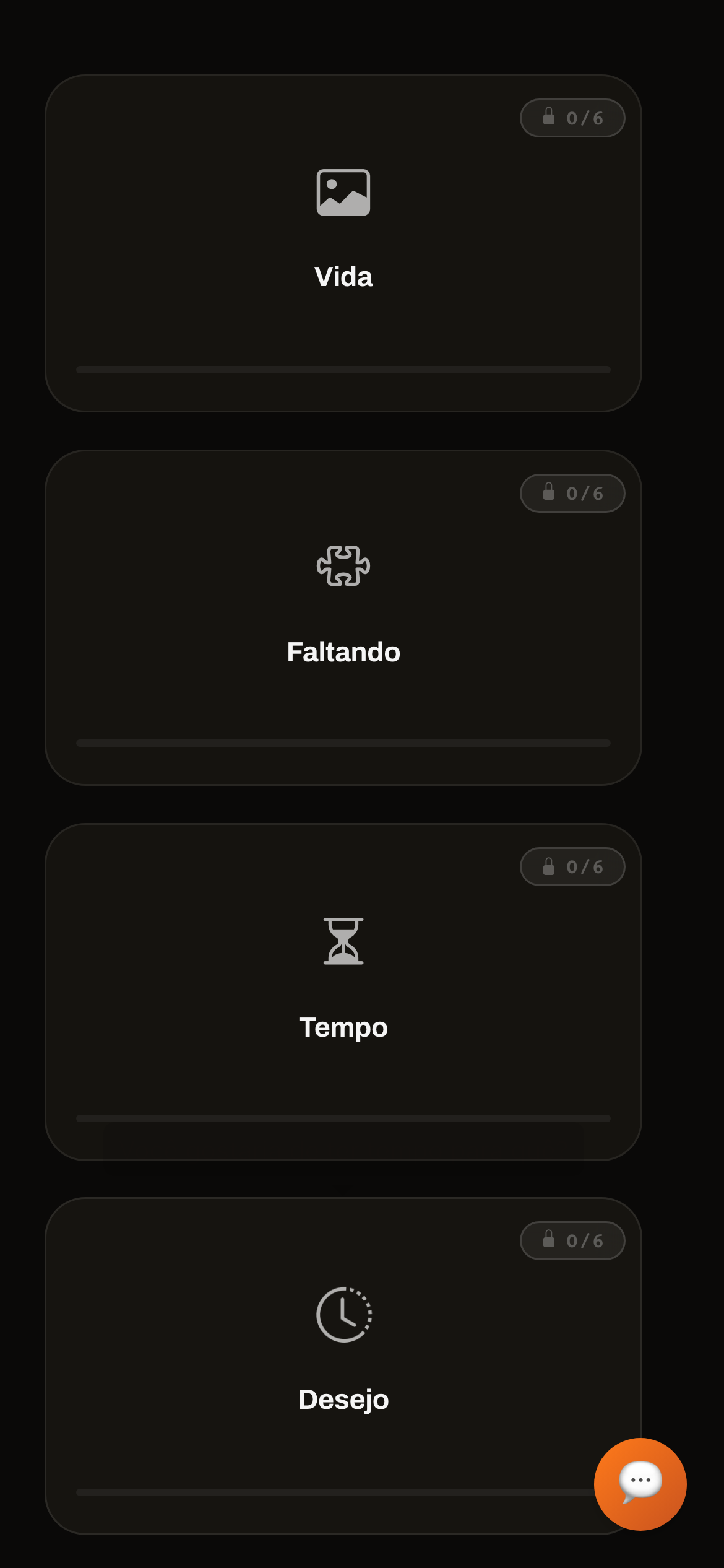 Avaliação de áreas da vida